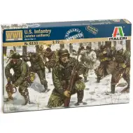 Italeri 1/72 U.S. Infantry WWII. Winter Uniform - figurki żołnierzy w zimowych mundurach model.