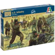 Italeri 1/72 U.S. Infantry WWII. figurki amerykańskich żołnierzy makieta