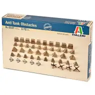 Italeri 1/72 Zestaw dioramowy przeszkody przeciwpancerne