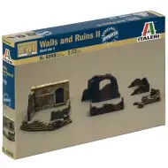 Italeri 1/72 Zestaw dioramy Ściany i Ruiny