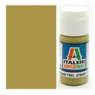 Italeri Flat Panzer Dunkelgelb 1943 (4796AP) – Matowy ciemnożółty farba modelarska do pojazdów pancernych 20ml