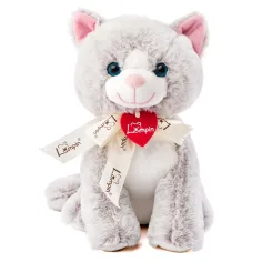 Jacqueline szary pluszowy kotek 25 cm - Lumpin