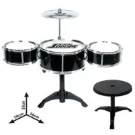 Jazz Drum stojakowy 4-częściowy zestaw perkusyjny dla dzieci z krzesełkiem