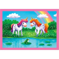Jeden dzień z jednorożcami 4 w 1 puzzle - Clementoni zdjęcie 3