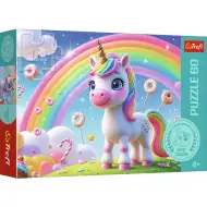 Jednorożec Tęcza 60-elementowe puzzle – Trefl