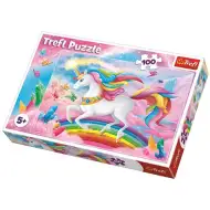 Jednorożec w świecie kryształów puzzle 100 elementów - Trefl