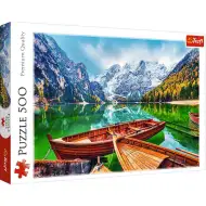 Jezioro Braies, Włochy, puzzle 500 elementów - Trefl