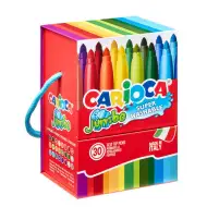 Jumbo 30-sztukowy zestaw zmywalnych flamastrów - Carioca
