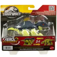 Jurassic World: Fierce Changers - Allosaurus &amp; Dimetrodon przekształcalna figurka dinozaura - Mattel