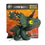 Jurassic World: Gryząca mini figurka Triceratopsa - Mattel