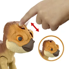 Jurassic World: Odrodzenie – Interaktywna figurka dinozaura Aquilops Dolores – Mattel zdjęcie 3
