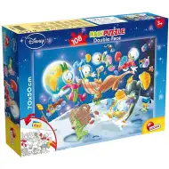 Kacze opowieści: Donald w kosmosie 2 w 1 puzzle 108 elementów i kolorowanka 70x50 cm - Lisciani
