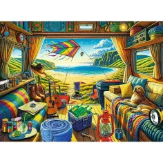 Kamperowe życie Premium Plus 1000-elementowe puzzle - Trefl zdjęcie 2