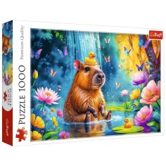 Kapibara w wodzie, puzzle 1000 elementów - Trefl