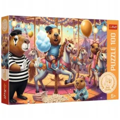 Kapibary na wakacjach, puzzle 100 elementów – Trefl