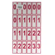Karty liczbowo-symboliczne dla klas 2-4.
