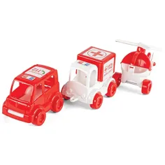 Kid Cars Pojazdy ratunkowe 3-częściowy zestaw - Wader zdjęcie 2