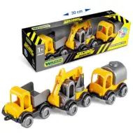 Kid Cars maszyny budowlane zestaw 3 sztuki - Wader