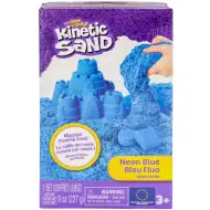 Kinetic Sand: Neonowy niebieski piasek do modelowania z foremkami - Spin Master
