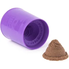 Kinetic Sand: Pudełko lodowe z brązową piaskoliną – Spin Master zdjęcie 3
