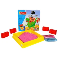 Kinetic Sand: Zestaw piasku kinetycznego Heros z dinozaurami lub kucykami, z akcesoriami, 500 g zdjęcie 2