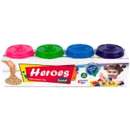Kinetic Sand: zestaw 4 pojemników z piaskoliną 4x200g