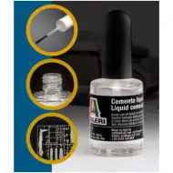 Klej do modeli Italeri z pędzelkiem 15ml - z grubym pędzlem