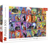 Koci alfabet układanka puzzle 500 elementów - Trefl