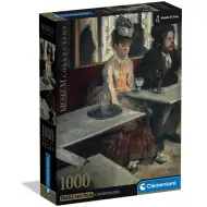Kolekcja Muzealna: Edgar Degas - W kawiarni 1000-elementowe puzzle z plakatem - Clementoni