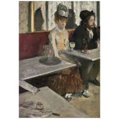 Kolekcja Muzealna: Edgar Degas – W kawiarni, puzzle 1000 elementów z plakatem – Clementoni zdjęcie 2
