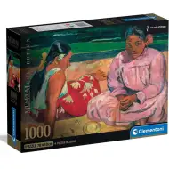 Kolekcja Muzealna: Gauguin - Kobiety z Tahiti na plaży 1000-elementowe puzzle z plakatem - Clementoni