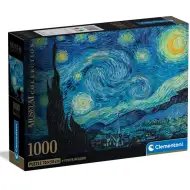 Kolekcja Muzealna: Van Gogh - Gwiaździsta noc HQC 1000-elementowe puzzle z plakatem - Clementoni