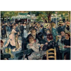 Kolekcja muzealna: Renoir - Bal w Moulin de la Galette, puzzle 1000 elementów z plakatem - Clementoni zdjęcie 2
