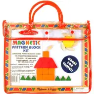 Kolorowa magnetyczna tablica do rozwijania umiejętności z drewnianymi elementami - Melissa &amp; Doug