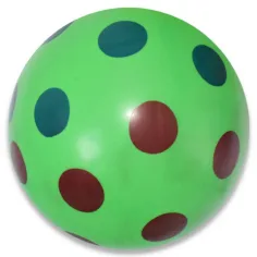 Kolorowa piłka gumowa w kropki, różne warianty, 22 cm zdjęcie 3