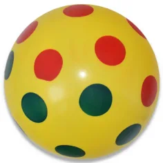 Kolorowa piłka gumowa w kropki, różne warianty, 22 cm zdjęcie 4