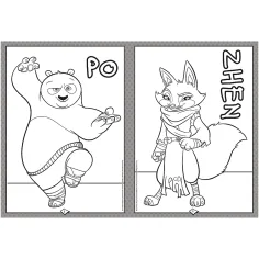 Kolorowanka Kung Fu Panda - Trefl zdjęcie 3