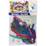 Kolorowe balony modelarskie, opakowanie 15 sztuk.