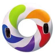 Kolorowe koło do pływania 119 cm - Intex