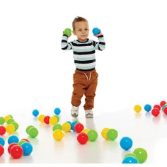 Kolorowe piłki w siatce 100 sztuk - D-Toys zdjęcie 3
