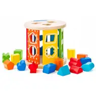 Kolorowy drewniany sorter kształtów - Woodyland