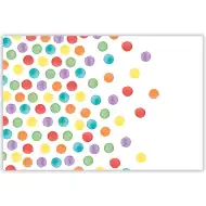 Kolorowy plastikowy obrus w kropki – 120x180 cm