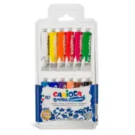 Kolorowy zestaw farb temperowych 12 sztuk 12 ml - Carioca