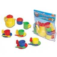 Kolorowy zestaw kawiarniany dla 4 osób - D-Toys