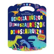 Kolorowy zeszyt z zadaniami z dinozaurami
