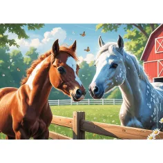 Konie na polanie puzzle 200 elementów - Trefl zdjęcie 2
