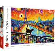 Kot w Paryżu 1000-elementowe puzzle HQ - Trefl