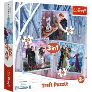 Kraina Lodu 2: Magiczna opowieść 3 w 1 puzzle - Trefl