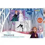 Kraina Lodu 2 kolorowanka 2 w 1 puzzle 100 elementów