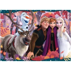 Kraina Lodu 2 w 1 puzzle 48 elementów i kolorowanka 35x25 cm - Lisciani zdjęcie 2
